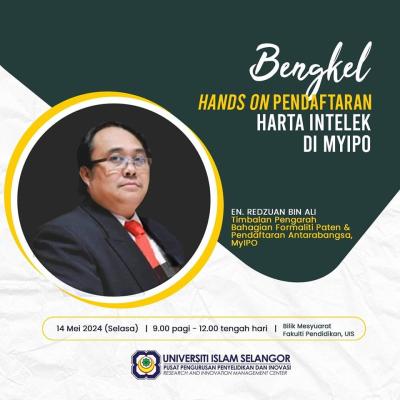 Bengkel Hands On Pendaftaran Harta Intelek di MyIPO